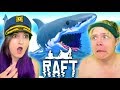 HUSBAND AND WIFE LOST AT SEA | Raft #1 (Funny Moments)