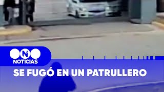 Un PRESO se FUGÓ EN UN PATRULLERO - Telefe Noticias