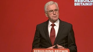 Analysis of John McDonnell's speech to Labour Party Conference