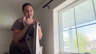 Resulting Makeover Of Two Sets Of Linen Blackout Curtains