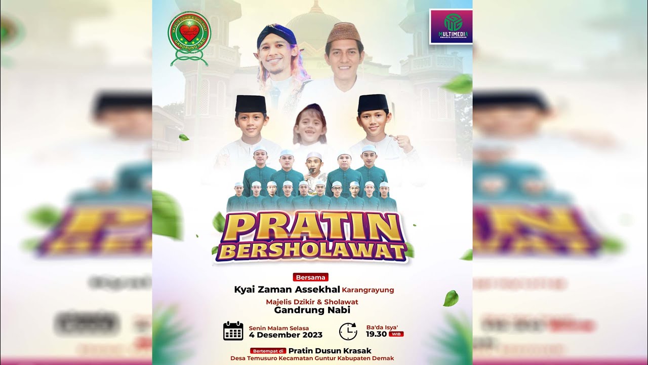 🔴🔵[LIVE] PRATIN BERSHOLAWAT BERSAMA MAJELIS DZIKIR & SHOLAWAT "GANDRUNG NABI"