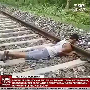 Tragedi bunuh diri di rel kereta api