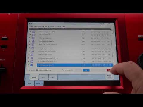 Korg Kronos Tutorial: Load the factory programs and combinations using the PRELOAD.PCG file