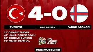 Türkiye 4-0 Faroe Adaları Maçın Golleri