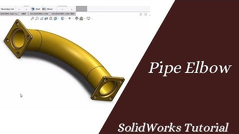 Pipe Elbow With Flanges in SolidWorks | CAD with Mohsin