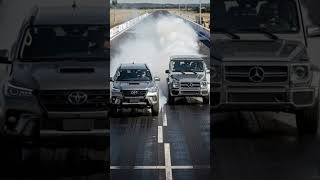 Fortuner Drag race with G wagon AMG G63 #automobile