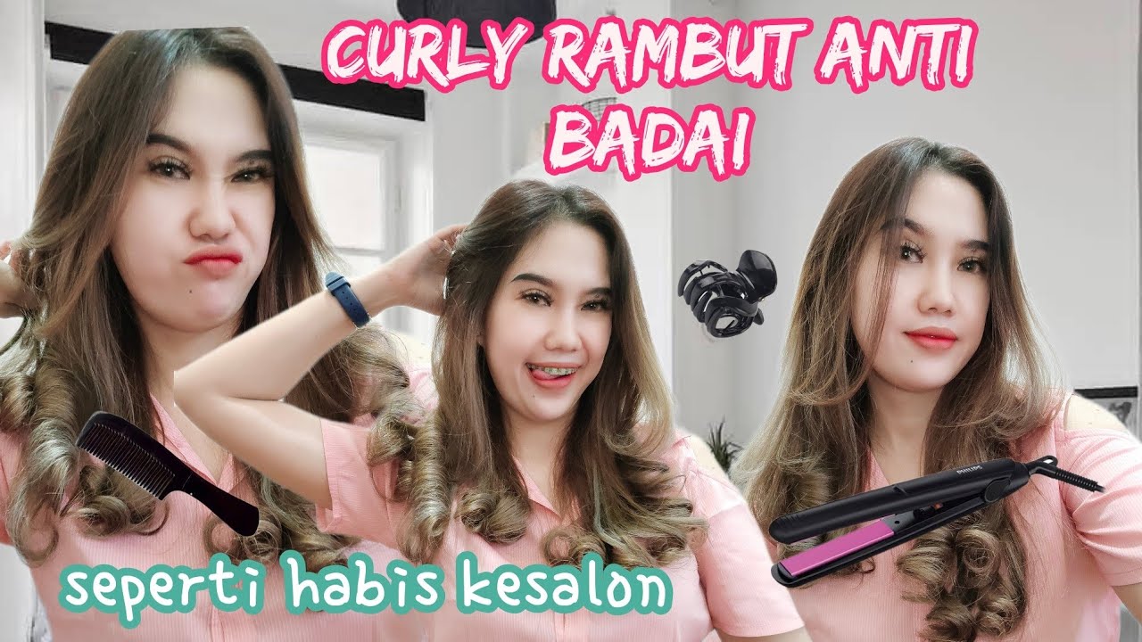TUTORIAL CATOK RAMBUT CURLY ANTI BADAI/sepeti habis kesalon