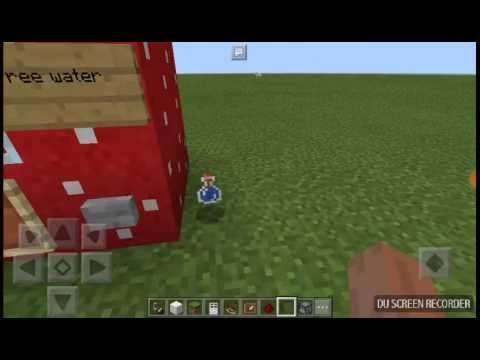 How to make a water machine in minecraft pocket edition