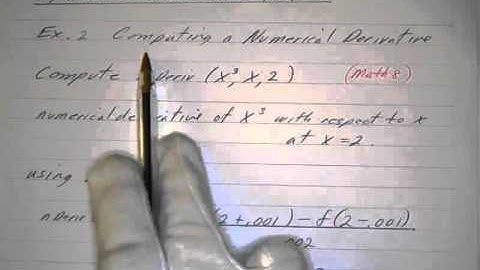 Symmetric Difference Quotient 3.2 Notes