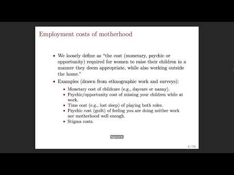 The Mommy Effect: Do Women Anticipate the Employment Effects of Motherhood? with Jessica Pan thumbnail