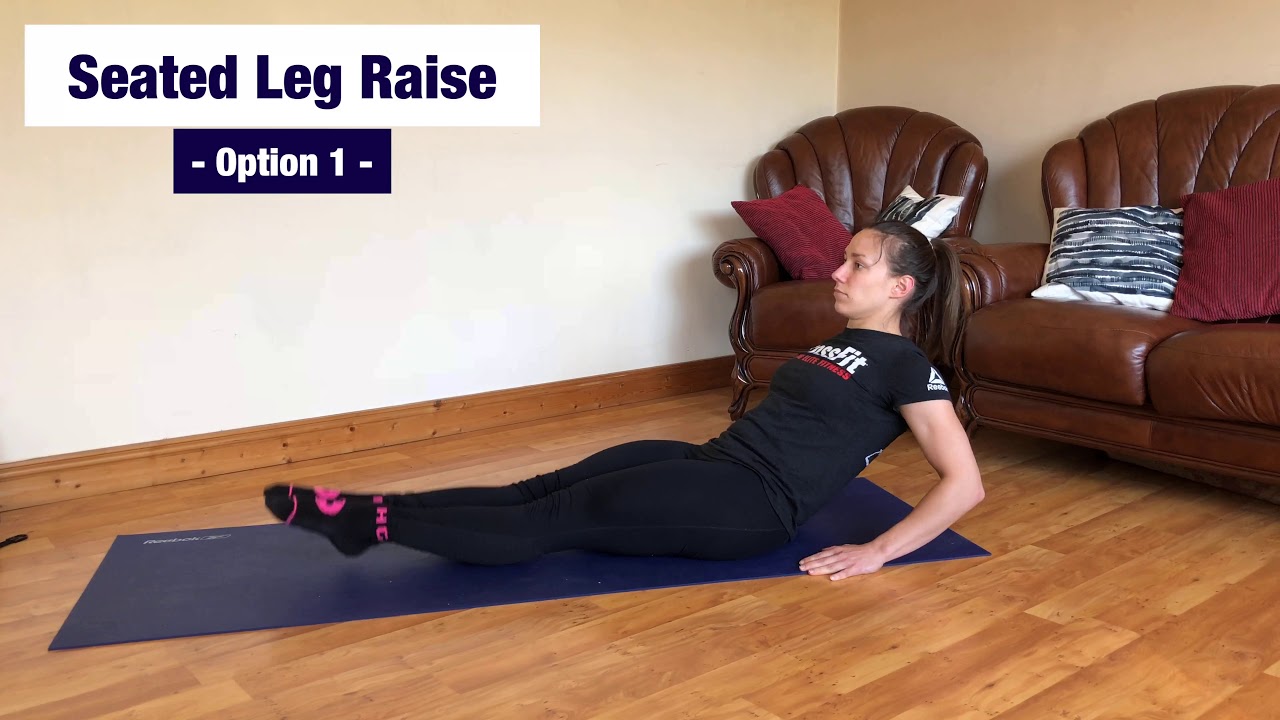 Seated Leg Raises (Easy) - YouTube