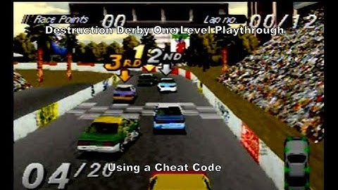 Destruction Derby One Level Playthrough using a Sega Saturn Cheat Code :D #DestructionDerby #Sega
