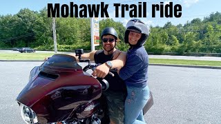 Mohawk Trail on a Harley Davidson harleydavidson summer rider