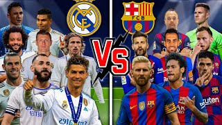 Legendary VS Old Real Madrid  Old Barcelona (Ronaldo, Messi, Neymar, Benzema)