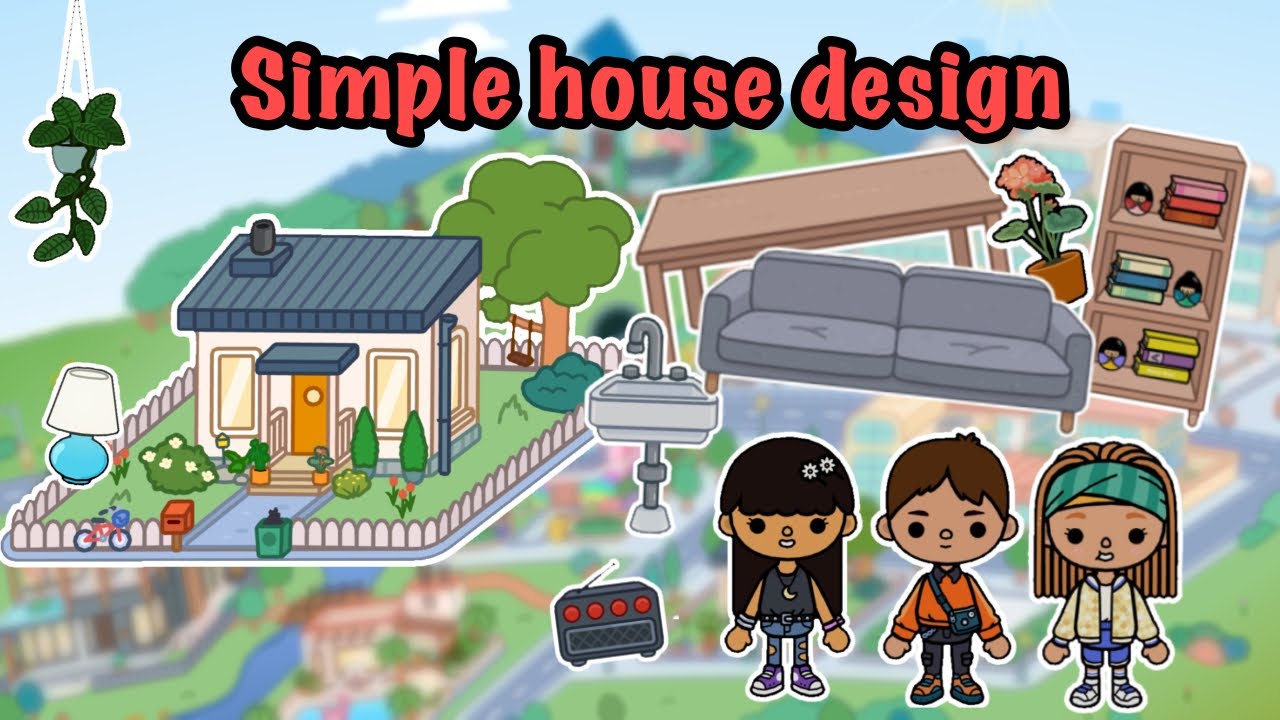 Simple house design FREE Toca Boca - YouTube