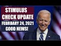 $1400 THIRD STIMULUS CHECK UPDATE | FEBRUARY 24 UPDATE FOR 3RD STIMULUS CHECK (STIMULUS PACKAGE)