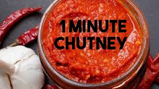 1 minute chutney | one minute chutney | fireless | magic chutney|vanitha Vijaykumar | lovelymylife