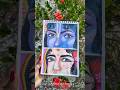 Radha Rani Eyes💖✨ #paper #art #painting #radha #drawing #process #stepbystep #coloring #fyp #shorts