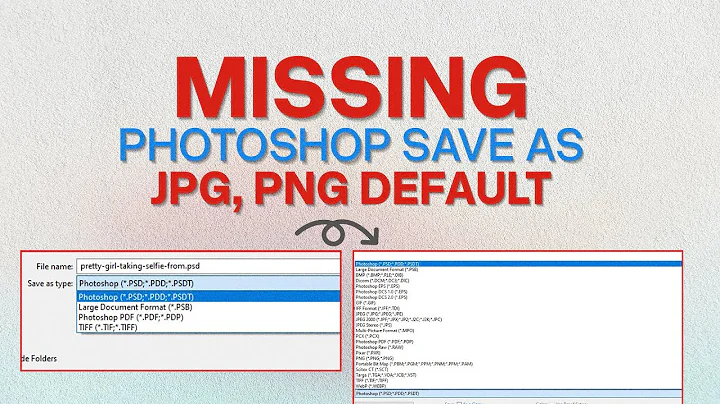 Missing Photoshop Save as JPG and PNG Default