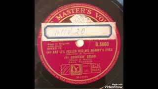 Fat Lil Feller Wid His Mammys Eyes Shortnin Bread Paul Robeson