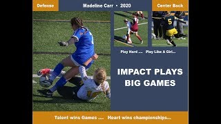 Girls USA Soccer | NCSA Girls soccer highlight video | Madeline Carr - 2019  All American