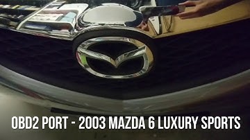2003 Mazda 6 Luxury Sports - OBD2 port
