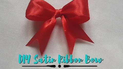 Satin Ribbon Bow DIY | Ribbon Bow | How to make bow out of ribbon | COMO HACER MOÑOS CON LOS DEDOS