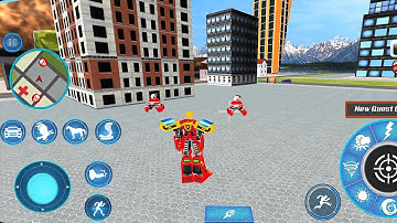 Flying Muscle Car Robot Transform Horse Robot Game - Android Gameplay
