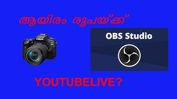 Canon EOS R  YouTube Live Streaming Malayalam Tutorial