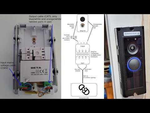 Deta Doorbell to Ring Doorbell Pro - UK Wiring Guide (Direct To Transformer Install)