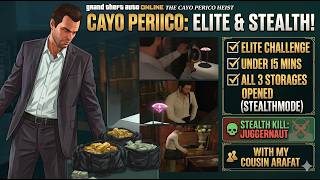 [ELITE CHALLENGE] [STEALTH KILL JUGGERNAUT &amp; UNLOCK ALL STORAGE] | CAYO PERICO HEIST | GTA 5