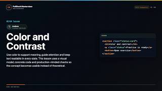 Color and Contrast Explained | FullStack Masterclass UI/UX Fundamentals Course