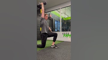 Half kneeling DB overhead press