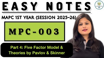 Easy Notes - Dec 25 Paper 3 Part 4 MPC003