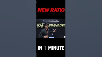 NEW Ratio in one minute 🔥 Plus two Accountancy