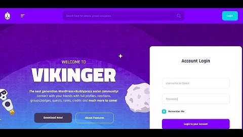 Vikinger - Social Community WordPress-thema | BuddyPress- en GamiPress-thema