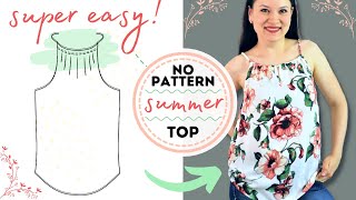 How to sew the EASIEST TOP ever? Just 1 piece to make this PILLOWCASE top or dress