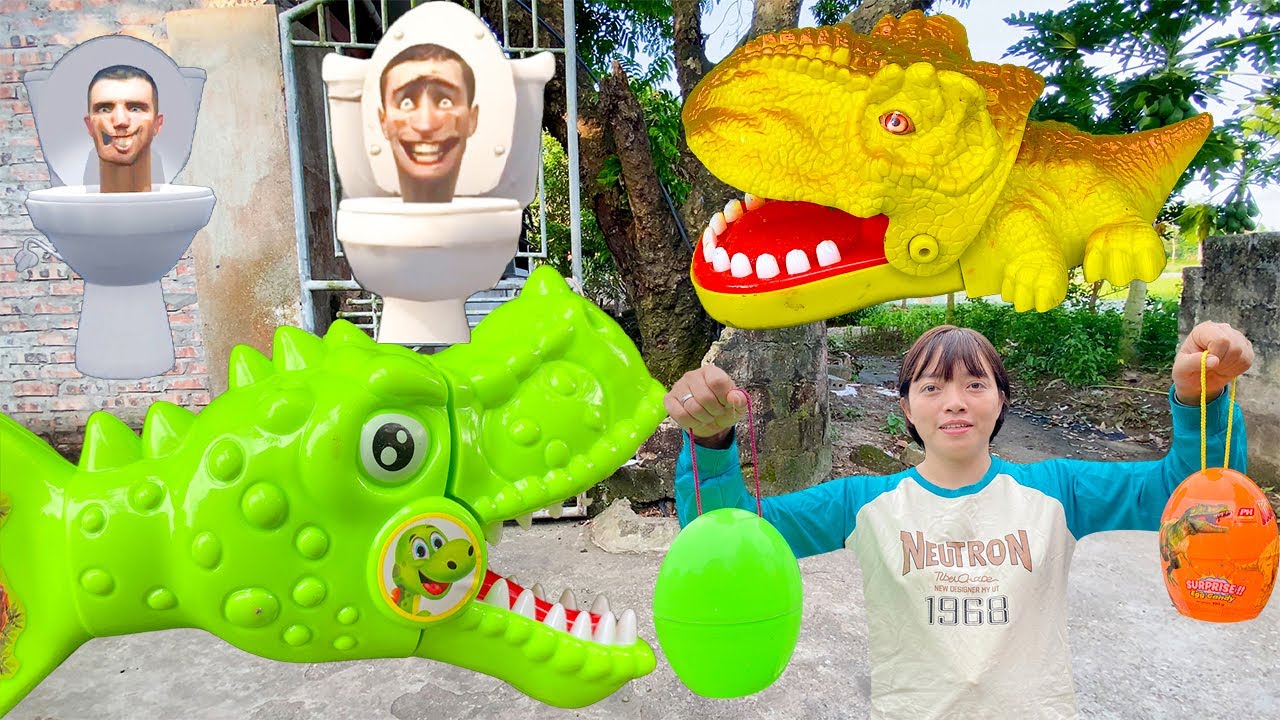 Kem Ốc Review kẹo mút ngón tay, lấy kẹp đầu khủng long bắt skibidi toilet, cứu con bò. Theu Chanel.