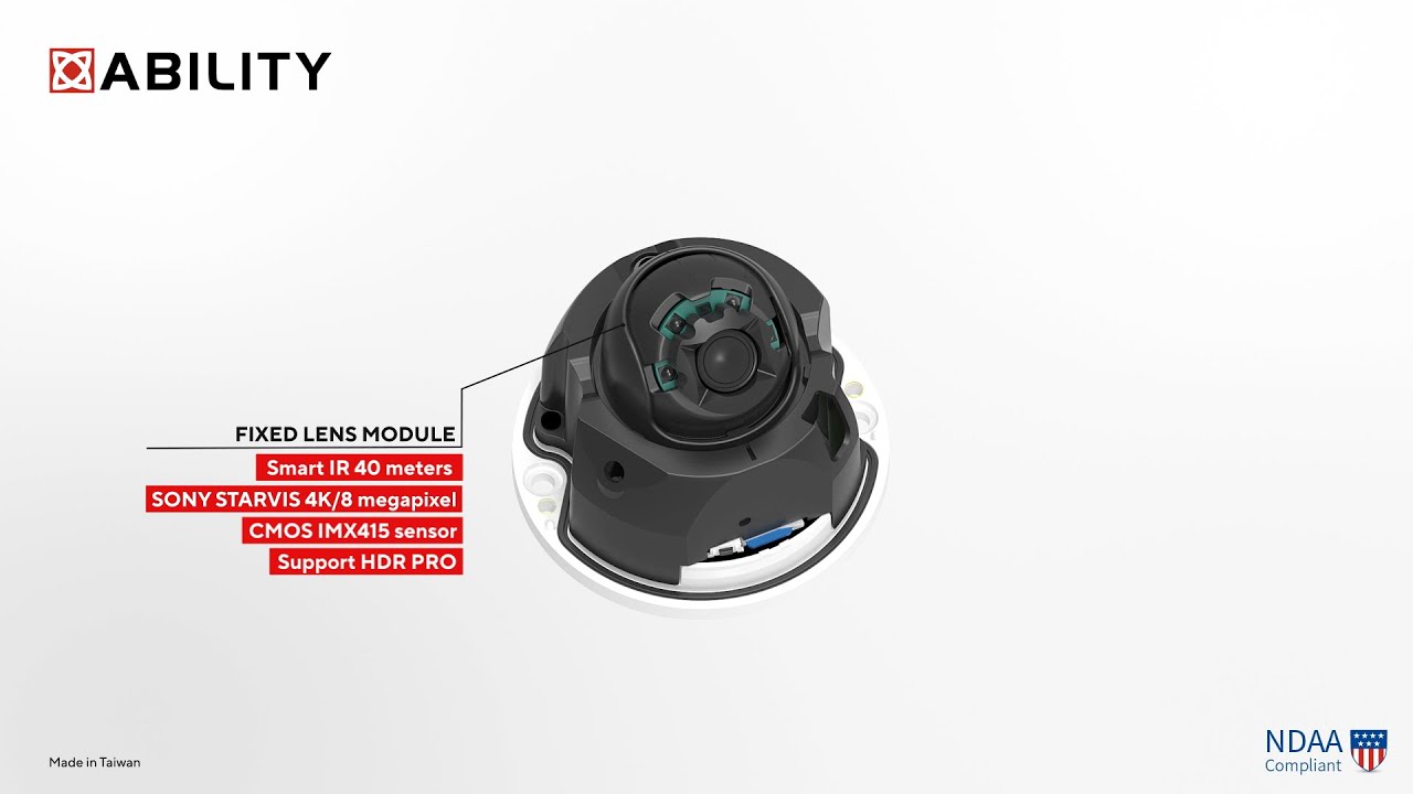 AI-Eye Series – VS68200 8MP Fixed Lens AI Mini Dome Camera - YouTube