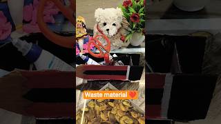"Waste Material: Best Out Of Waste Craft!"❤️👍 #DIY #Crafter # #Craft #ViralShorts #diy