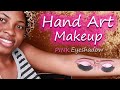 Hand art makeup  look and learn