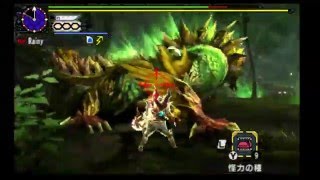 【MHX】lv1 金雷公ジンオウガ　ソロ 操虫棍　61460 Golden Thunder Prince Zinogre