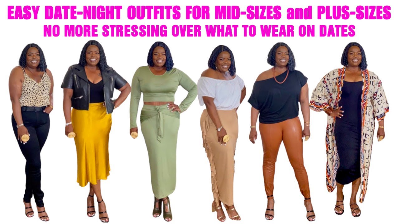 DATE NIGHT OUTFIT MID-SIZE & PLUS SIZE - YouTube