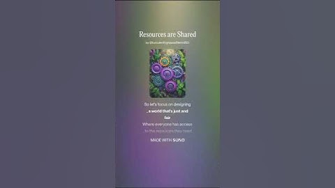 Resources are Shared 3 Short (AI Song) by #Suno lyrics by Meta Llama 3.2 AI Artificial Intelligence