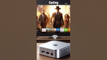 wireless mini pc to tv solving the clutter #minipc #wirelessstreaming #smarttv
