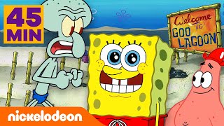 SpongeBob | 45 minuti di Divertimento a Goo Lagoon | Nickelodeon Italia