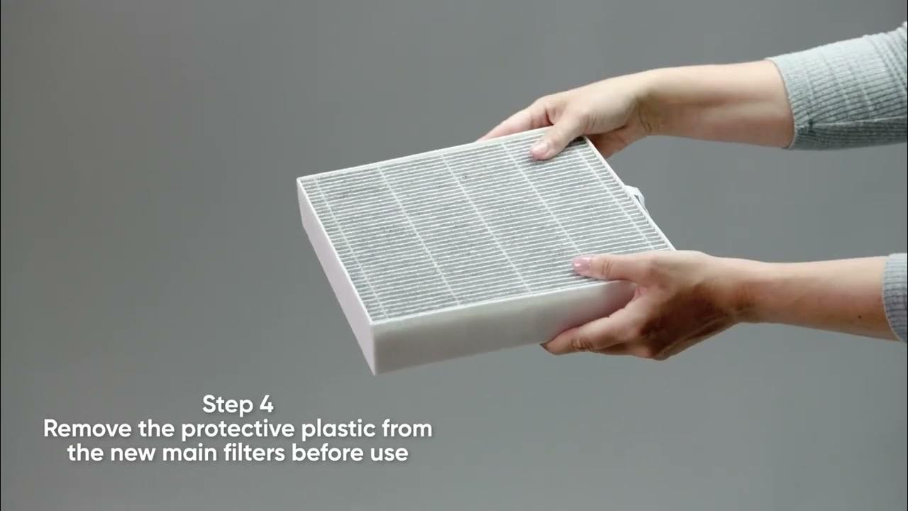 Blueair air purifier Changing the main filters YouTube