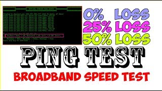 A ping test uses your internet connection to send out some packets of
data specific address. these are then sent back computer. the test...
