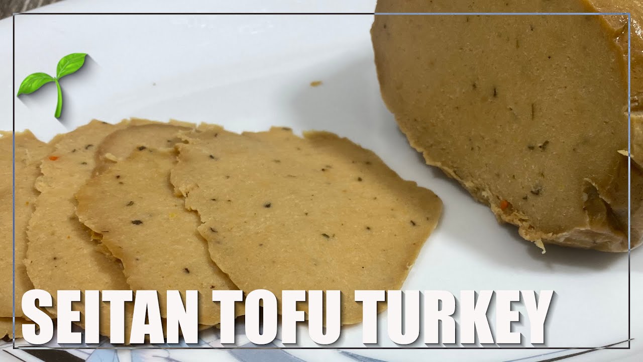 Seitan Tofu "Turkey" High Protein Oil Free, Hot Roast Dinner or Cold