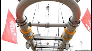 Weihua Crane helped the 1.2 million tons polypropylene reactor to be put into production smoothly!
